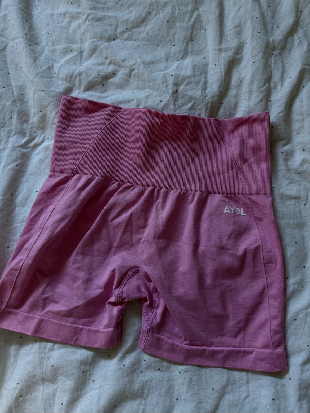 AYBL Rose Pink High-Waist Seamless Bike Shorts